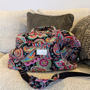 Vera Bradley Colorful Paisley Weekender Bag